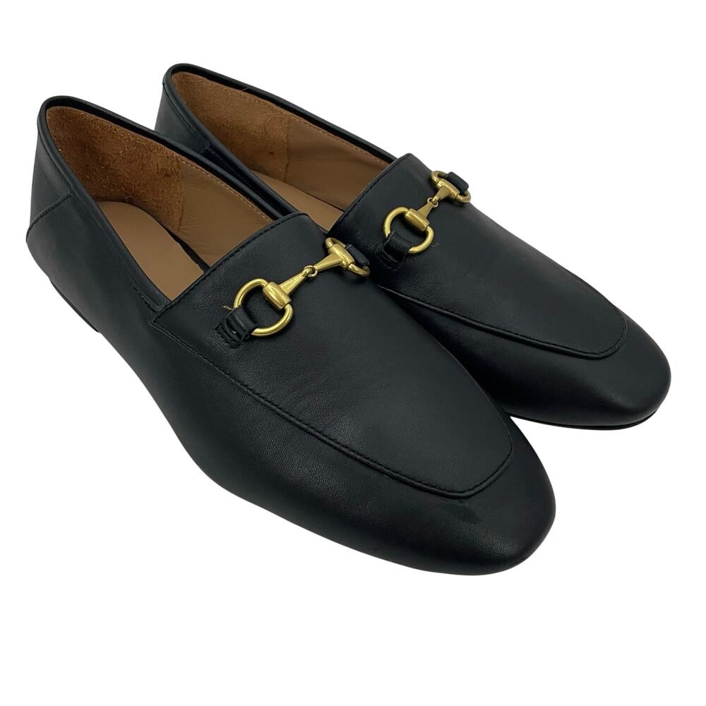 Quince Italian Leather Horsebit Loafers Black 10 - Picture 3 of 10